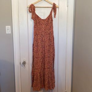 J Crew floral maxi dress size 2